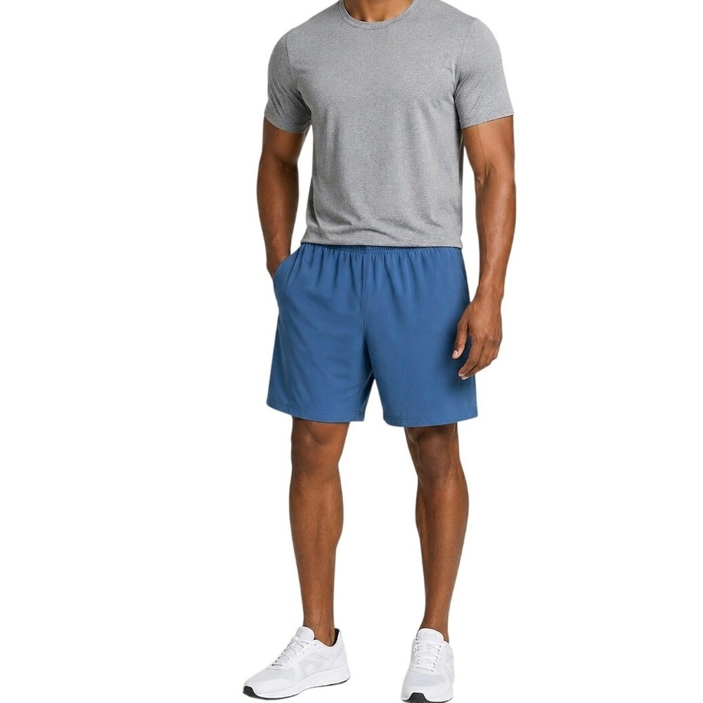 Under Armour Shorts Mens Large‎ Blue HeatGear Loose Fit Athletic Gym Training